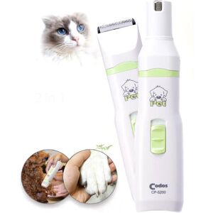 GreenZech 2 in 1 Professional Pet Dog Cat Hair Trimmer Paw Nail Grinder Grooming Clippers GreenZech 2 in 1 Professional Pet Dog Cat Hair Trimmer Paw Nail Grinder Grooming Clippers