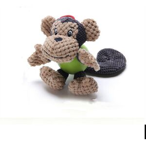 GreenZech (Monkey) Corduroy Rubber Plush Pet Dog Doll Toy Multi Shaped Chew Squeaky Toys f GreenZech (Monkey) Corduroy Rubber Plush Pet Dog Doll Toy Multi Shaped Chew Squeaky Toys f