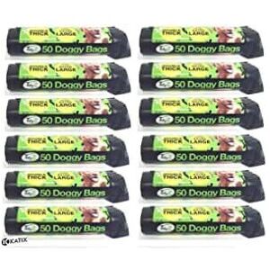 KATIX Roll of 50 Extra Strong TidyZ Black Doggy Waste Bags Dog Cat Rabbit With Tie Han KATIX Roll of 50 Extra Strong TidyZ Black Doggy Waste Bags Dog Cat Rabbit With Tie Han