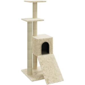 vidaXL Cat Tree with Sisal Posts - 92 cm Cat Playhouse vidaXL Cat Tree with Sisal Posts - 92 cm Cat Playhouse