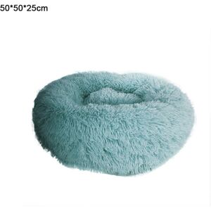 GreenZech (50cm) Dark Green Round Removable Plush Doghouse Sofa Bed Warm Dog Mat Non-slip GreenZech (50cm) Dark Green Round Removable Plush Doghouse Sofa Bed Warm Dog Mat Non-slip