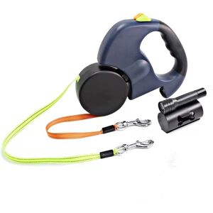 bedee Double Retractable Dog Lead 360°No Tangle Retractable Pet Leash w/ LED bedee Double Retractable Dog Lead 360°No Tangle Retractable Pet Leash w/ LED