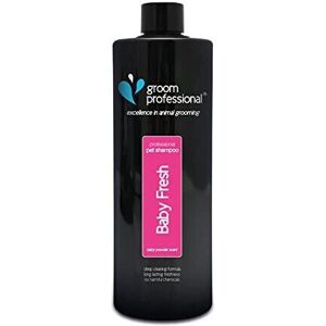 GROOM PROFESSIONAL Baby Fresh Dog Shampoo 1L - Gentle Aloe Vera, Baby Powder Sce GROOM PROFESSIONAL Baby Fresh Dog Shampoo 1L - Gentle Aloe Vera, Baby Powder Sce