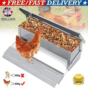 Unbranded 5kg Outdoor Automatic Chicken Poultry Chook Feeder Trough w/ Treadle Unbranded 5kg Outdoor Automatic Chicken Poultry Chook Feeder Trough w/ Treadle