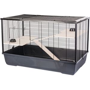 Little-Friends (Black) Rat Hamster Pet Animal Cage 2 Tiers Langham XL Little-Friends (Black) Rat Hamster Pet Animal Cage 2 Tiers Langham XL