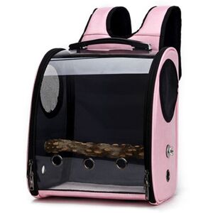 GreenZech (Pink) Pet Parrot Bird Carrier Travel Backpack Space Capsule Transparent Handbag GreenZech (Pink) Pet Parrot Bird Carrier Travel Backpack Space Capsule Transparent Handbag