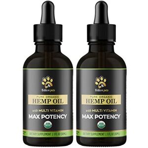 Billion Pets - Hemp Oil for Dogs Cats - Made In USA - Max Potency - Calming Drop Billion Pets - Hemp Oil for Dogs Cats - Made In USA - Max Potency - Calming Drop