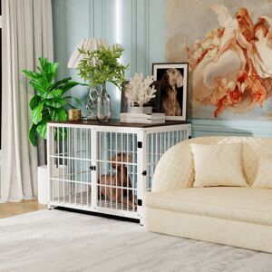 Bingopaw (L(36inch)) Wooden Dog Crate Furiture Pet Kennel End Table Bingopaw (L(36inch)) Wooden Dog Crate Furiture Pet Kennel End Table