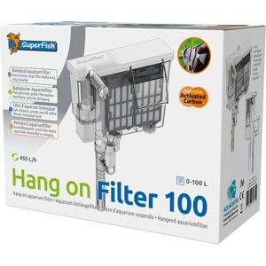 SuperFish Hang On External Aquarium Filter 100 Waterfall Hanging Filtration Skim SuperFish Hang On External Aquarium Filter 100 Waterfall Hanging Filtration Skim