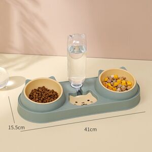 Unbranded Double Dog Cat Bowls Automatic Feeder Water Dispenser Tilted Cat Food Unbranded Double Dog Cat Bowls Automatic Feeder Water Dispenser Tilted Cat Food