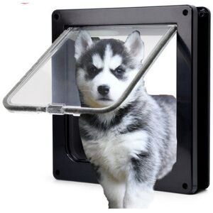Unbranded WJM0141 Pet Dog Flap Door - Smart Security, 4-Way Lock, ABS Plastic, Controllabl Unbranded WJM0141 Pet Dog Flap Door - Smart Security, 4-Way Lock, ABS Plastic, Controllabl