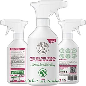 C&G Pets Cooper And Gracie Antibacterial Anti Fungal Itchy Dog Spray Itch Sooth Anima C&G Pets Cooper And Gracie Antibacterial Anti Fungal Itchy Dog Spray Itch Sooth Anima