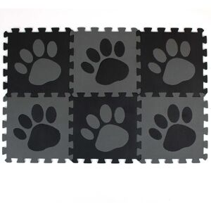 Actiaspet EVA Pet Interlocking Floor Mat - 6-Piece Paw Print Set for Feeding Bowls (FED 74 Actiaspet EVA Pet Interlocking Floor Mat - 6-Piece Paw Print Set for Feeding Bowls (FED 74