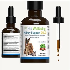 Pet Wellbeing - Kidney Support Gold For Cats - Natural Support For Feline Kidney Pet Wellbeing - Kidney Support Gold For Cats - Natural Support For Feline Kidney
