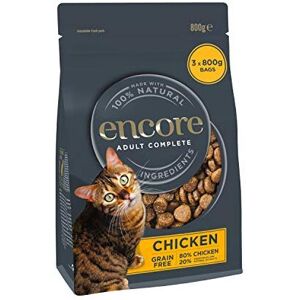 Encore Complete and Grain Free Adult Dry Cat Food, Chicken, 800 g (Pack of 3) Encore Complete and Grain Free Adult Dry Cat Food, Chicken, 800 g (Pack of 3)