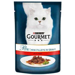 Purina Gourmet Perle Wet Cat Food Mini Fillets in Gravy Mini Fillets, 85 g x 26 Purina Gourmet Perle Wet Cat Food Mini Fillets in Gravy Mini Fillets, 85 g x 26