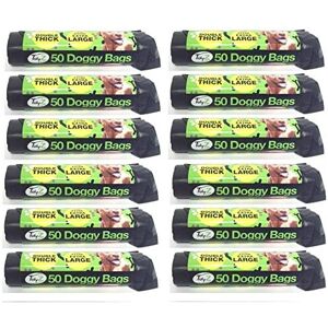 600 x Tidyz Extra Large Double Thick Doggy Poo Bags Degradable Strong (Black) 600 x Tidyz Extra Large Double Thick Doggy Poo Bags Degradable Strong (Black)