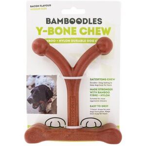 (Small) Bamboodles Y Bone Bacon Flavour Chew Toy For Dogs (Small) Bamboodles Y Bone Bacon Flavour Chew Toy For Dogs