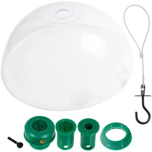 SPARES2GO Squirrel Baffle Dome Adjustable Hook Wild Bird Feeder Hanging Guard SPARES2GO Squirrel Baffle Dome Adjustable Hook Wild Bird Feeder Hanging Guard