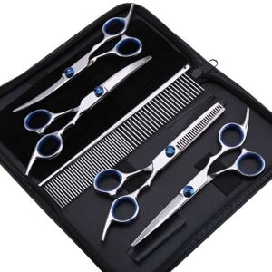 EALLC Hair Professional Straight Curved Scissors Set Pet Grooming Stainless Steel EALLC Hair Professional Straight Curved Scissors Set Pet Grooming Stainless Steel