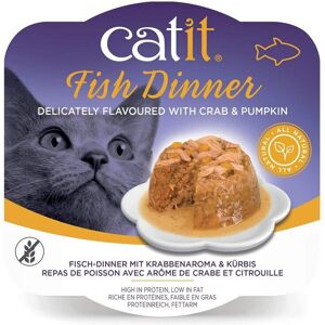 Catit Fish Dinner Best Cat Food (Crab Flavour & Pumpkin, 80 g) Catit Fish Dinner Best Cat Food (Crab Flavour & Pumpkin, 80 g)