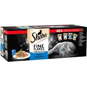 Sheba Fine Flakes in Jelly Fish Collection Wet Cat Food Pouches for Adult Cats Sheba Fine Flakes in Jelly Fish Collection Wet Cat Food Pouches for Adult Cats