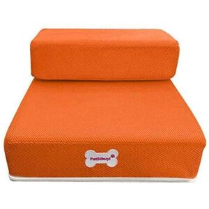 MDSRJONE ( Orange) 2-STEP MESH FOLDING PET DOG RAMP STAIRS ANIMAL MAT MDSRJONE ( Orange) 2-STEP MESH FOLDING PET DOG RAMP STAIRS ANIMAL MAT