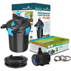 AllPondSolutions 3000L Pressurised Pond Filter Easy Clean PFC-3000-KIT AllPondSolutions 3000L Pressurised Pond Filter Easy Clean PFC-3000-KIT