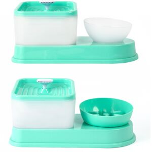 GreenZech (Green, Type 2) 2L Pet dog Cat Water Fountain Drinking Electric Dispenser Drinke GreenZech (Green, Type 2) 2L Pet dog Cat Water Fountain Drinking Electric Dispenser Drinke