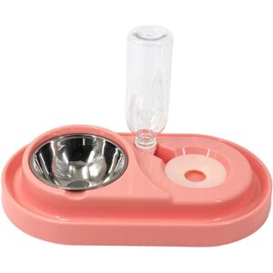 GreenZech (Pink) 500ML 3 in 1 Dog Feeder Bowl With Dog Water Bottle Cat Automatic Drinking GreenZech (Pink) 500ML 3 in 1 Dog Feeder Bowl With Dog Water Bottle Cat Automatic Drinking