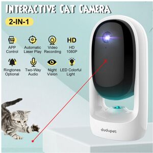 GreenZech 2-IN-1 Wireless Pet Camera Laser Funny Cat Toy 1080P HD WiFi Night Vision Two-Wa GreenZech 2-IN-1 Wireless Pet Camera Laser Funny Cat Toy 1080P HD WiFi Night Vision Two-Wa