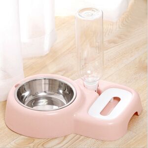 GreenZech (Pink) 2 In 1 Automatic Pet Bowl 500ml Adjustable Drinking Fountain Dog Cat Food GreenZech (Pink) 2 In 1 Automatic Pet Bowl 500ml Adjustable Drinking Fountain Dog Cat Food