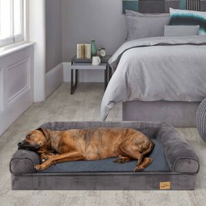 Bingopaw XL Grey Dog Bed - Large Removable Cover Bingopaw XL Grey Dog Bed - Large Removable Cover