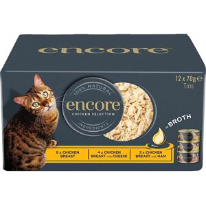 Encore 100% Natural Wet Cat Food, Multipack Chicken Selection in Broth (Pack of Encore 100% Natural Wet Cat Food, Multipack Chicken Selection in Broth (Pack of