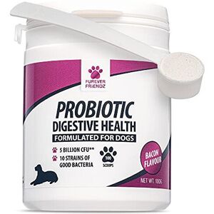 Furever Friendz Pet Supplies Dog Probiotic Powder ? Chicken & Bacon Flavour Probiotic for Dogs ? Dog Digestiv Furever Friendz Pet Supplies Dog Probiotic Powder ? Chicken & Bacon Flavour Probiotic for Dogs ? Dog Digestiv