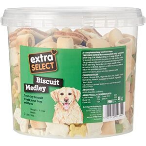 Extra Select Biscuit Medley Dog Treat Biscuits in a 3ltr Bucket (approx 560 bisc Extra Select Biscuit Medley Dog Treat Biscuits in a 3ltr Bucket (approx 560 bisc