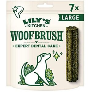 Lily's Kitchen Woofbrush Dental Chew - Natural Dental Sticks for Large Dogs (4 P Lily's Kitchen Woofbrush Dental Chew - Natural Dental Sticks for Large Dogs (4 P