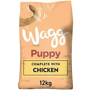 Wagg Complete Puppy Chicken & Veg Dry Dog Food 12kg - Natural, UK-Made Formula f Wagg Complete Puppy Chicken & Veg Dry Dog Food 12kg - Natural, UK-Made Formula f