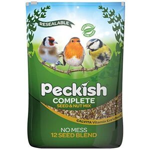 Peckish Complete Seed and Nut No Mess Wild Bird Food Mix, 12.75kg Peckish Complete Seed and Nut No Mess Wild Bird Food Mix, 12.75kg