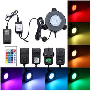 GreenZech (US Plug) Aquarium Fish Tank RGB 6 LED Bubble Light Underwater Remote Controller GreenZech (US Plug) Aquarium Fish Tank RGB 6 LED Bubble Light Underwater Remote Controller