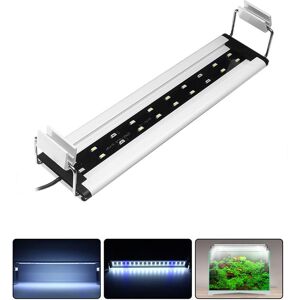GreenZech (EU Plug) 6W 20 LED Aquarium Fish Tank Light Panel Blue+White Lamp Adjustable Al GreenZech (EU Plug) 6W 20 LED Aquarium Fish Tank Light Panel Blue+White Lamp Adjustable Al