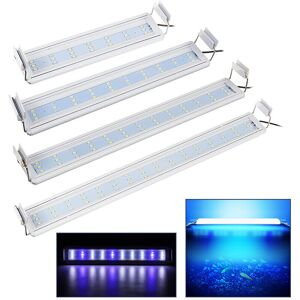 GreenZech (30-40cm Tank) Aquarium Fish Tank EU Plug LED Light Over-Head Blue+White Lamp Pl GreenZech (30-40cm Tank) Aquarium Fish Tank EU Plug LED Light Over-Head Blue+White Lamp Pl