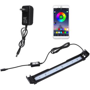 GreenZech (US Plug) Dimmable 32CM 10W Bluetooth APP Controlled RGB LED Aquarium Lighting A GreenZech (US Plug) Dimmable 32CM 10W Bluetooth APP Controlled RGB LED Aquarium Lighting A