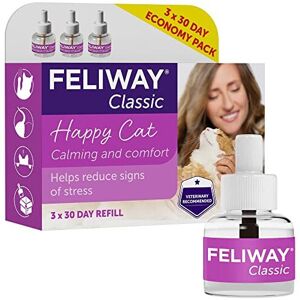 FELIWAY Classic 30 day Refill x3 Value Pack. FELIWAY Classic comforts cats, help FELIWAY Classic 30 day Refill x3 Value Pack. FELIWAY Classic comforts cats, help