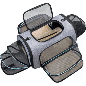Unbranded 4 Sides Expandable Pet Carrier, Airline Approved Soft-sided Dog Cat Carrier Bag Unbranded 4 Sides Expandable Pet Carrier, Airline Approved Soft-sided Dog Cat Carrier Bag
