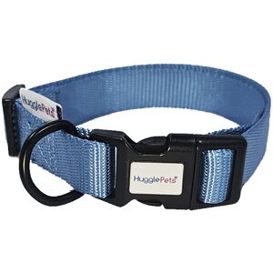 (Large, Blue) HugglePets Adjustable Snappy Dog Collar (Large, Blue) HugglePets Adjustable Snappy Dog Collar