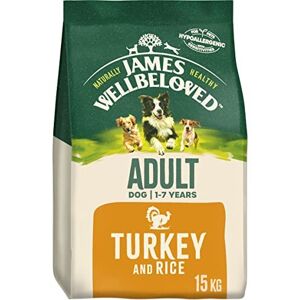 James Wellbeloved Adult Turkey & Rice 15 kg Bag, Hypoallergenic Dry Dog Food James Wellbeloved Adult Turkey & Rice 15 kg Bag, Hypoallergenic Dry Dog Food