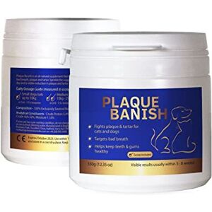 Plaque Banish 100% Natural Plaque Off 350g for Dogs Tartar Remover Freshen B Plaque Banish 100% Natural Plaque Off 350g for Dogs Tartar Remover Freshen B