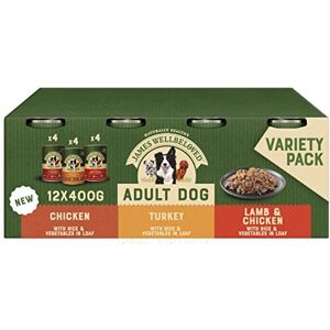 James Wellbeloved Adult Turkey, Lamb and Chicken in Loaf 12 Cans, Hypoallergenic James Wellbeloved Adult Turkey, Lamb and Chicken in Loaf 12 Cans, Hypoallergenic
