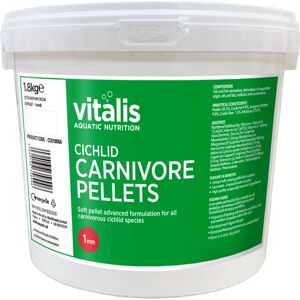 Vitalis Aquatic Nutrition (1mm, 1.8kg) Vitalis Cichlid Carnivore Pellets Aquarium Fish Tank South American Vitalis Aquatic Nutrition (1mm, 1.8kg) Vitalis Cichlid Carnivore Pellets Aquarium Fish Tank South American